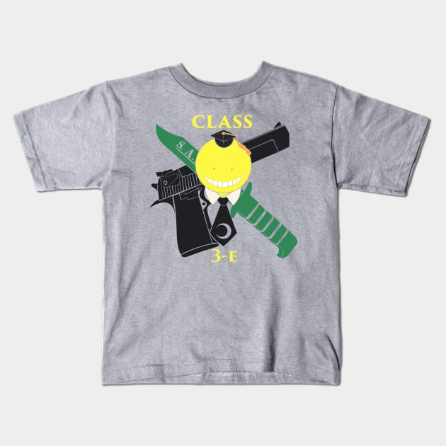 Class 3-E (Guns N Knives) Kids T-Shirt by CoolShallow